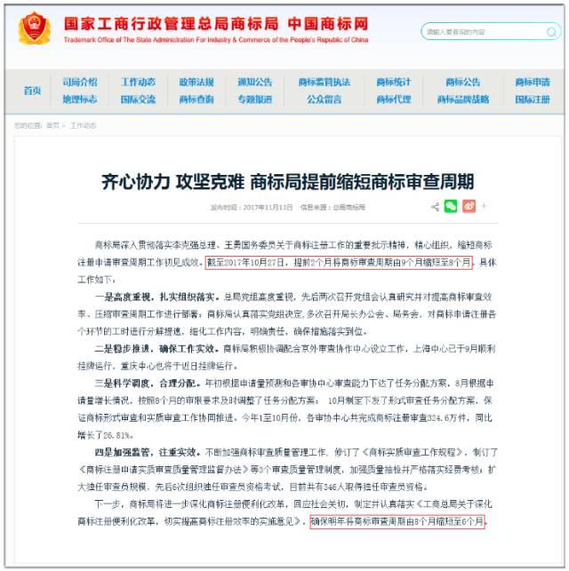 正鼎知產-訊息｜注意！2018年 商標注冊審查周期一降再降至6個月