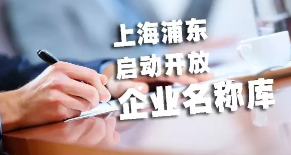 上海浦東啟動開放企業名稱庫